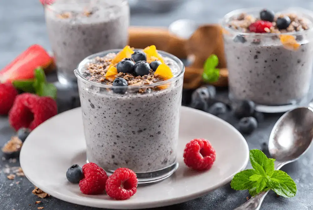 Chia seed pudding recipe for Iftar