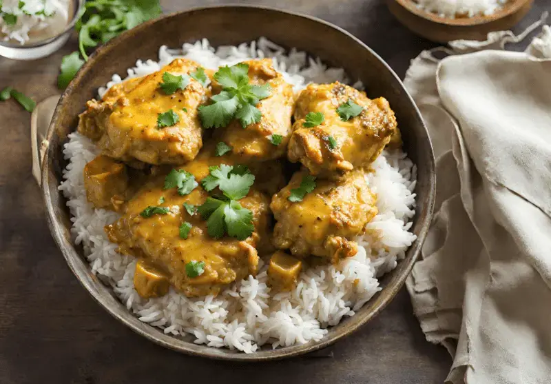 Coconut Curry Chicken Thighs