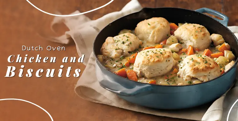 Dutch Oven Chicken and Biscuits
