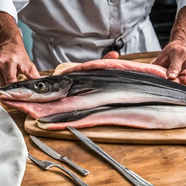 Preparing the Cobia for Cooking