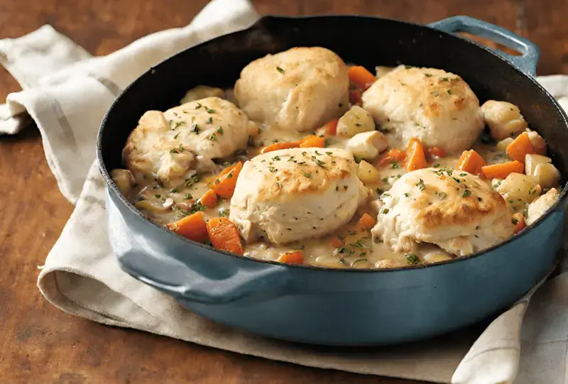 Dutch Oven Chicken and Biscuits Serving Suggestions Pairing options for a complete meal