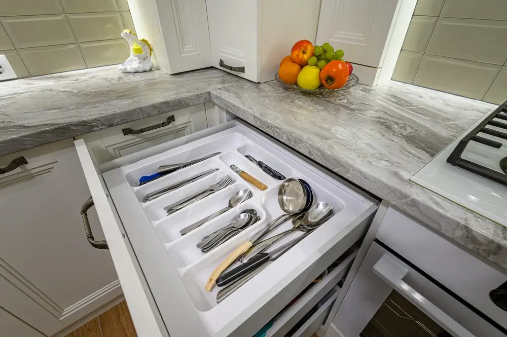 Use drawer organizers Maximize space efficiently