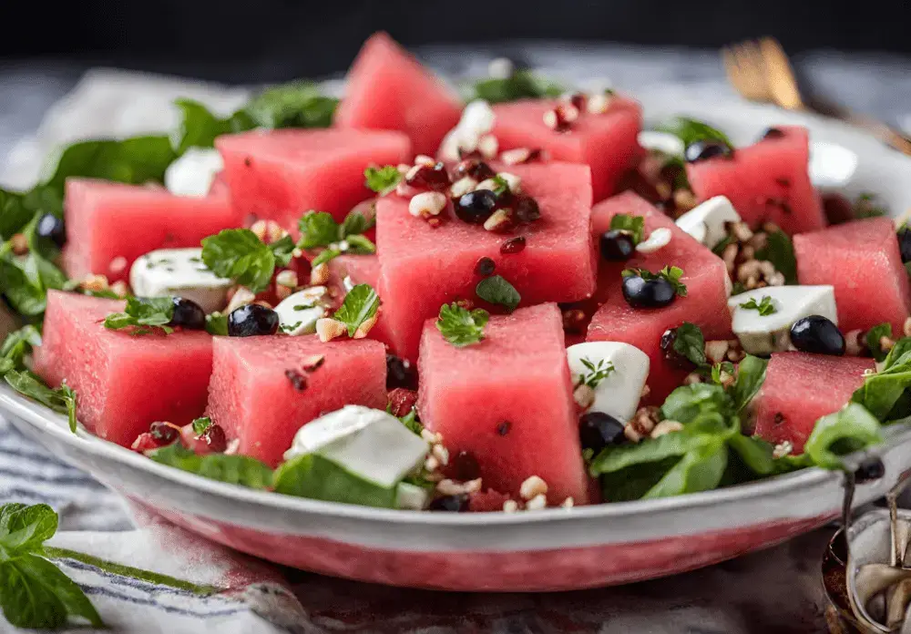 Watermelon salad recipe for Iftar