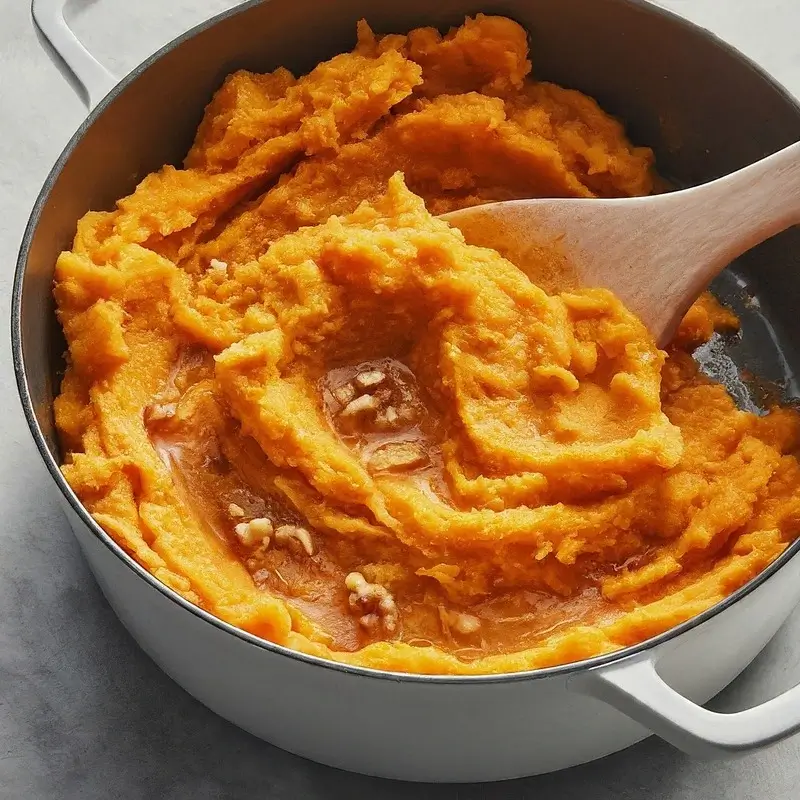 Mashed Sweet Potatoes with Walnuts Cooking Instructions Step-by-step guide to perfection