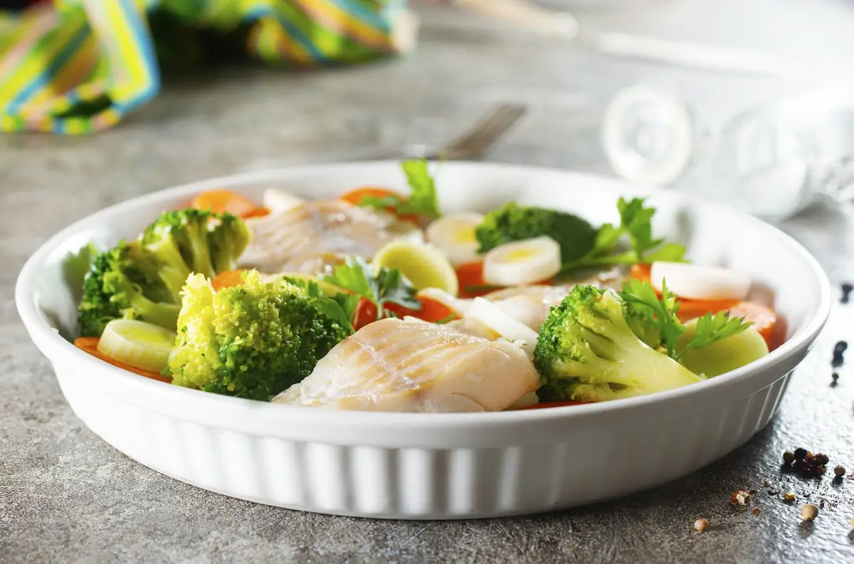 Fish with Steamed Vegetables