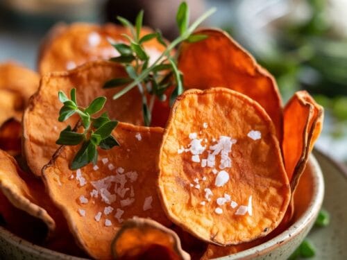Baked Sweet Potato Chips Recipe