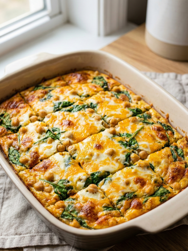Protein Packed Egg Cheese Breakfast Bake