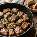 Chili Garlic Butter Steak Bites