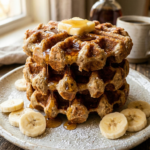 banana bread waffles
