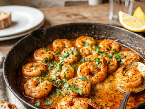 Fiery Cajun Shrimp Skillet